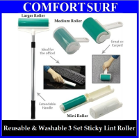 Reusable Sticky Lint Roller Set. Come with Three Different Sizes for Your Convenience